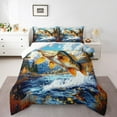 thumbnail image 2 of Erosebridal Pike Bass Fish Bedding Twin Comforter Set, Hunting and Fishing Down Comforter, Retro Farmhouse Decor Ultra Soft 2-Piece, 2 of 8
