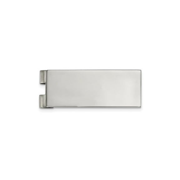 Gem & Harmony Stainless Steel Mens Polished Money Clip for Men