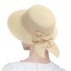 thumbnail image 2 of Sombreros de verano para mujer con ala ancha de paja Bongrace para playa en beige, 2 of 3