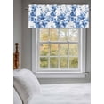 thumbnail image 3 of Watercolor Leaves Curtain Valances for Windows, Chic Elegant Leaf Botanical Art Kitchen Valance Window Treatment, Light Filtering Block Curtains for Bathroom/Bedroom/Living Room 42'' x 12'', 3 of 9