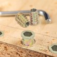 thumbnail image 5 of 230 piezas de aleación de zinc rosca Hexagonal tuerca de remojo insertar tuercas rosca macho M4 M5 M6 M8 para Kit de herramientas de nuez para muebles en muebles de madera esquí esquí Gafas de esquí, 5 of 5