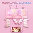 thumbnail image 3 of Auriculares gamer SOMIC G951 rosa USB con orejas de gato y sonido envolvente 7.1, 3 of 8