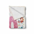 thumbnail image 2 of Number Soft Flannel Fleece Throw Blanket, Happy Birthday 10 Years Kids Anniversary Greeting Party Celebration Doodle Motif, Cozy Plush for Indoor and Outdoor Use, 70" x 90", Multicolor, by Ambesonne, 2 of 6