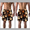 thumbnail image 3 of luoweisi Men's Beach Shorts Quick Dry Swim Trunks with Mesh Lining Dog Paw Prints S, 3 of 5
