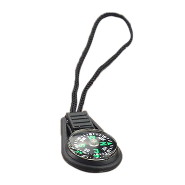 MachinYester Small Compass with rope pendant Mini compass compass Black