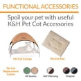 thumbnail image 4 of Cama Elevada para Mascotas K&H Pet Products Carbón Malla Negra Refuerzos Extraíbles Pequeña, 4 of 8