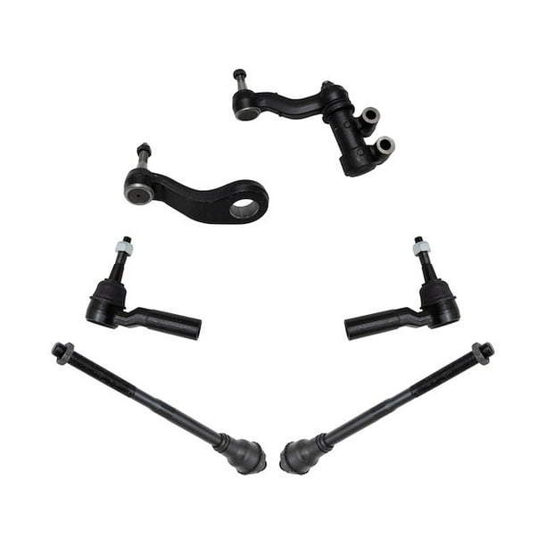 Tie Rod End Idler Arm Pitman Arm Kit 6 Piece Compatible with 2011