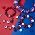 thumbnail image 5 of 140Pcs Round Wood Beads Bulk Patriotic Wooden Beads 12mm 16mm Independence Day USA 4th of July Bead America Red Blue American Flag Loose Beading Kit, 5 of 9