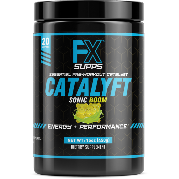 FX Supps Catalyft Pre Workout Energy Supplement, Sonic Boom, 20