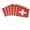 6pcs, variant on Mini Switzerland Hand Held Flags on Stick, 5.5x8.2" 10 Count - Perfect for Swiss National Day & Alpine Cultural Events