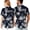 1586, variant on Horse Usa Flaghawaiian Short Sleeve Button-Up Shirt