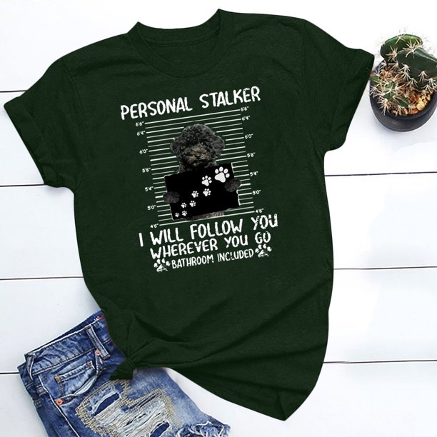 Puntoco - Camiseta de manga corta para mujer con estampado de animales, informal, a la moda Puntoco Puntoco-13