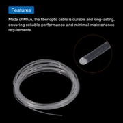 PMMA Fiber Optic Light Side Glow Cable, 29.5ft Length 0.08in(2mm) OD LED Hotels, KTV, Home Decoration