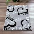 thumbnail image 2 of MDA Home Miglena Gray/Black Polypropylene Area Rug - 2'1" x 3'3", 2 of 3