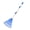 Blue, variant on bestolf Leaf Rake Detachable Handle Length Lightweight Lawn Rake Adults Extendable Garden Rake Leaf Collector