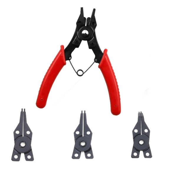 4 in 1 Snap Rings Pliers Circlip Plier Internal/External Heavy Duty for Rings