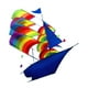 thumbnail image 2 of Cometa 3D Zulema Barco Colorido 87cm x 91cm, 2 of 8