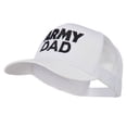thumbnail image 2 of Army Dad Embroidered Cotton Twill Mesh Cap - White OSFM, 2 of 5