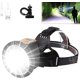 thumbnail image 1 of Linterna frontal LED recargable, lámpara de bicicleta superbrillante, linterna frontal multifunción con 4 modos, linterna frontal impermeable IPX5 para acampar, hacer senderismo, andar en bicicleta y, 1 of 5