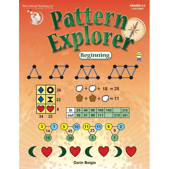 Pattern Explorer Beginning - Pattern Problems to Develop Mathematical Reasoning (Grades 3-4)