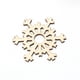 thumbnail image 5 of Adornos de copos de nieve para colgar en el árbol, manualidades navideñas de madera Con cuerda, 5 of 6