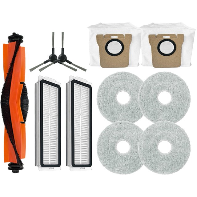 Para M30 (D102) Accesorios para Robot Aspirador Cepillo Giratorio Bolsa para Polvo Filtro Hepa Paño de Fregona Repuestos