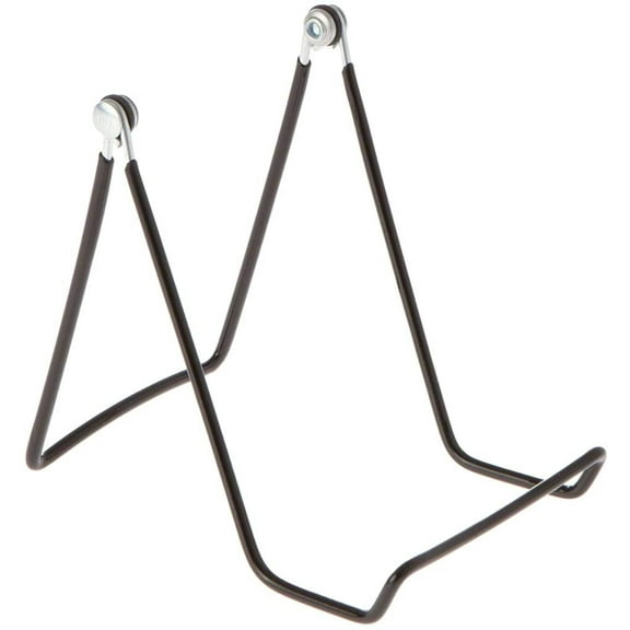 GIBSON HOLDERS 6AB Adjustable Wire Display Easel, 3.75" W x 4.75" H with 2.25" Display Ledge, Black, Pack of 6