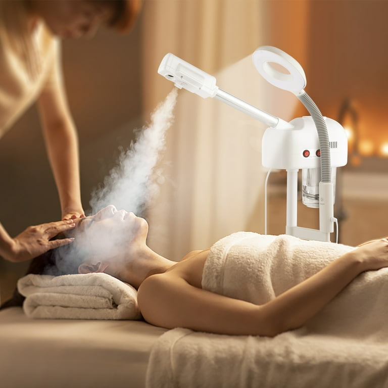 GoDecor Professional Facial Steamer with Magnifying Lamp 2 in 1 Face Steamer for Beauty Salon Spa Esthetician Steamer