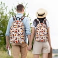 thumbnail image 4 of Fotbe Turkey And Thanksgiving2 Mochila de Lona con Estampado, Mochila Duradera, Mochila Versátil de Alta Calidad, Mochila Compacta Vintage-Small, 4 of 5