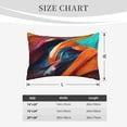 thumbnail image 4 of Naloa Abstract Fabric Color Waves Pillowcase, Throw Pillowcase, Wrinkle-Free, Stain-Resistant with Hidden Zipper for Bedroom Sofa-20"x30", 4 of 6