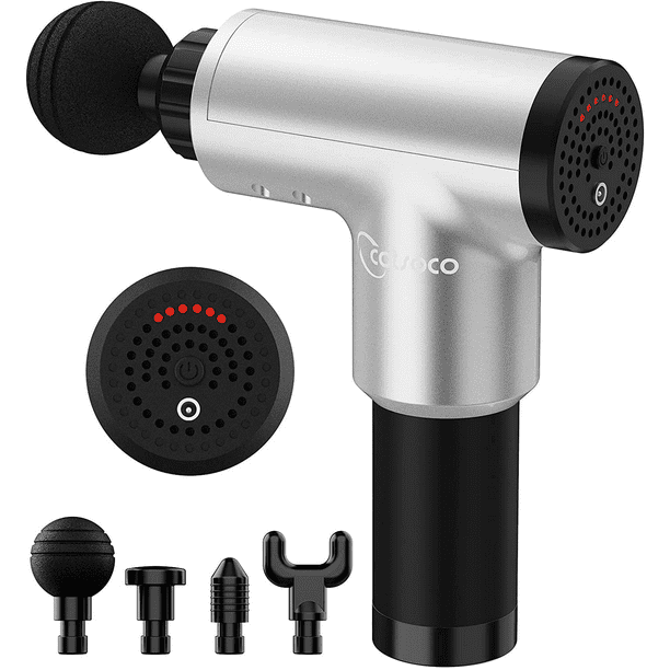 Pistola de masaje electrico de percusion de 6 velocidades Gris Malubero Malu1494 Walmart en linea