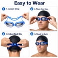 thumbnail image 5 of Adult Swim Goggles with Mirror Coated Lenses and Adjustable Strap for Pool and Training, TIKA, 5 of 7