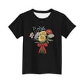 thumbnail image 4 of Zpanxa T-Shirts d'Été pour Filles Imprimé de la Fête de l'Indépendance Col Rond Manches Courtes Haut Polyester Spandex 10-11 Ans, 4 of 6