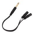 thumbnail image 6 of Dual 1/8 Inch Female to 1/4 Inch Male Y Splitter Cable 6.35mm Mono Male to Dual 3.5mm Female TRRS Sound Cable 9.8in, 6 of 8