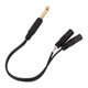 thumbnail image 1 of Cable de micrófono divisor en Y ANGGREK 6,35 Mm Mono Macho A Hembra Dual de 3,5 Mm Plug And Play 9,8 Pulgadas, 1 of 8