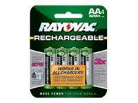 Rayovac - Battery 4 x AA type - NiMH - ( rechargeable )