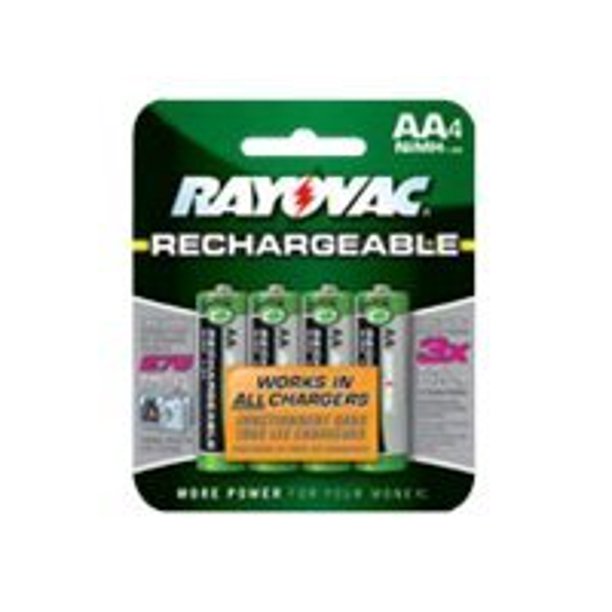 Rayovac Battery 4 x AA type NiMH ( rechargeable )