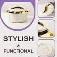 thumbnail image 2 of 3-Piece Insulated Casserole Hot Pot Set: Hot Pack Food Warmer in Beige (1.6L, 2.5L, 3.5L), 2 of 5