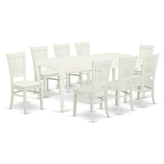 Kingfisher Lane Modern 9-piece Wood Kitchen Set in Linen White