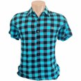 thumbnail image 1 of CAMISA MANGA CORTA CUADROS MODELADO SLIM Deng Xun unisex, 1 of 2
