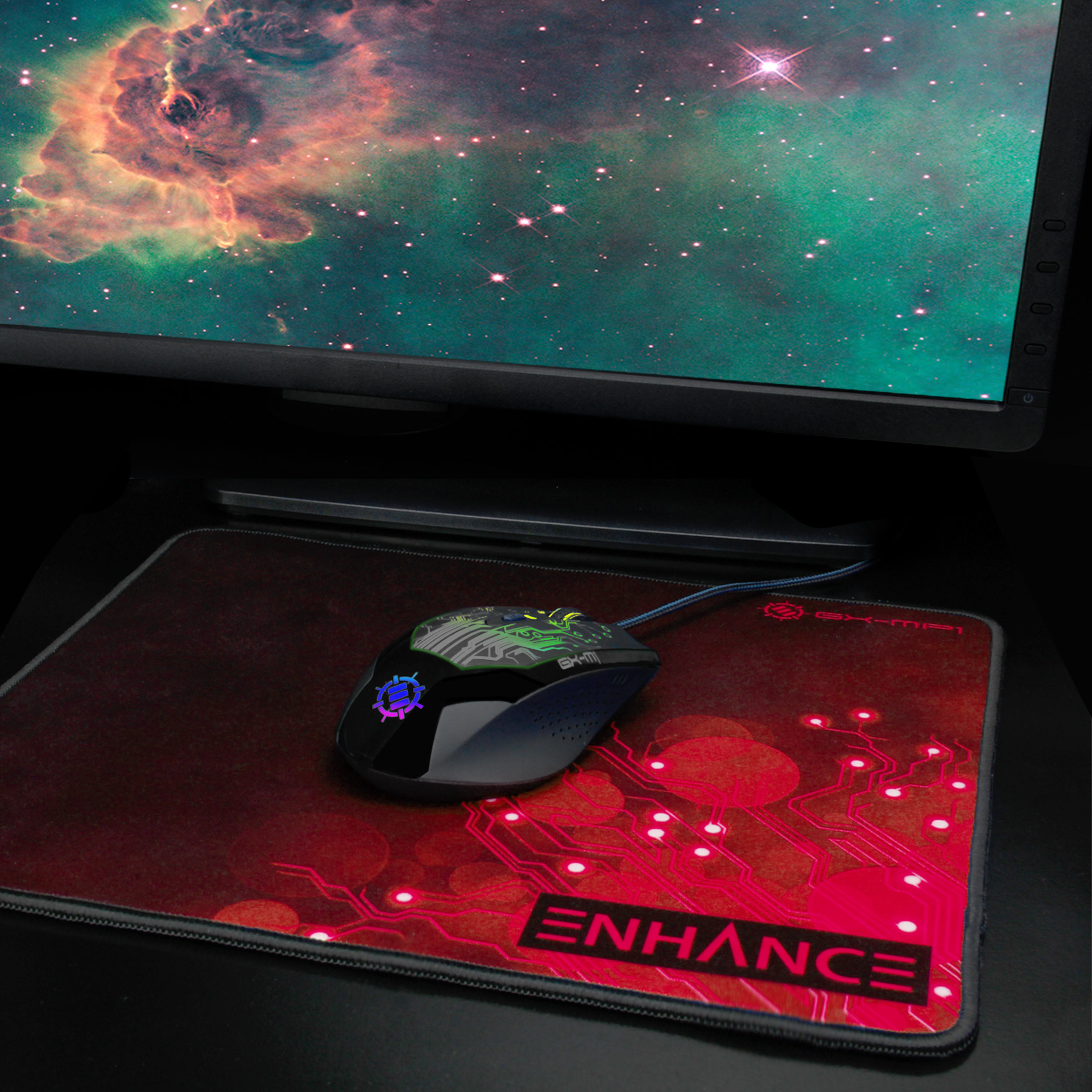ENHANCE Pro Red Gaming Mouse Pad Extended - Precision Tracking Surface , Non-Slip Base , Anti-Fray Stitching for World of Warcraft: Legion , Battlefield 1 , Dota 2 , League of Legends and More - image 5 of 9