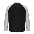 thumbnail image 7 of Men's Quarter Zip Color Block Long Sleeve Sweatshirts Pullover Casual Sweater Slim Fit Mock Neck Fashion Fall 2025 (L, Gray), 7 of 7