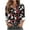 Black-1, variant on Yuwull boho floral long sleeve shirts for women Button dwons Shirt going out tops Casual business lapel blouse t shirts plus size tops for women