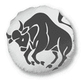 thumbnail image 1 of Constellation Taurus Zodiac Sign Round Throw Pillow Home Decoration Cushion, 1 of 3