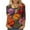 Multicolor Plus Size Blouse for Women_k, variant on CYMMPU Spring Tops Crew Neck Tunic Tops Boho Blouses for Women Dressy Casual Flower Pattern 3/4 Sleeve Loose Fit Summer Trendy Shirts Lightweight Basic Tees Multicolor XXXXXL