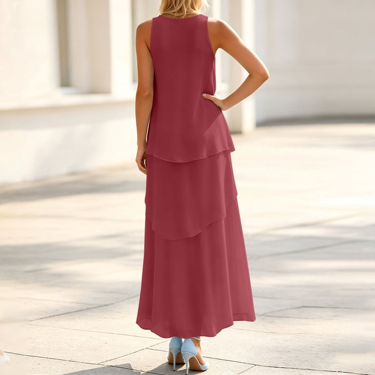 women's strapless dresses Lianne Strapless Maxi Dress / Red | MESHKI