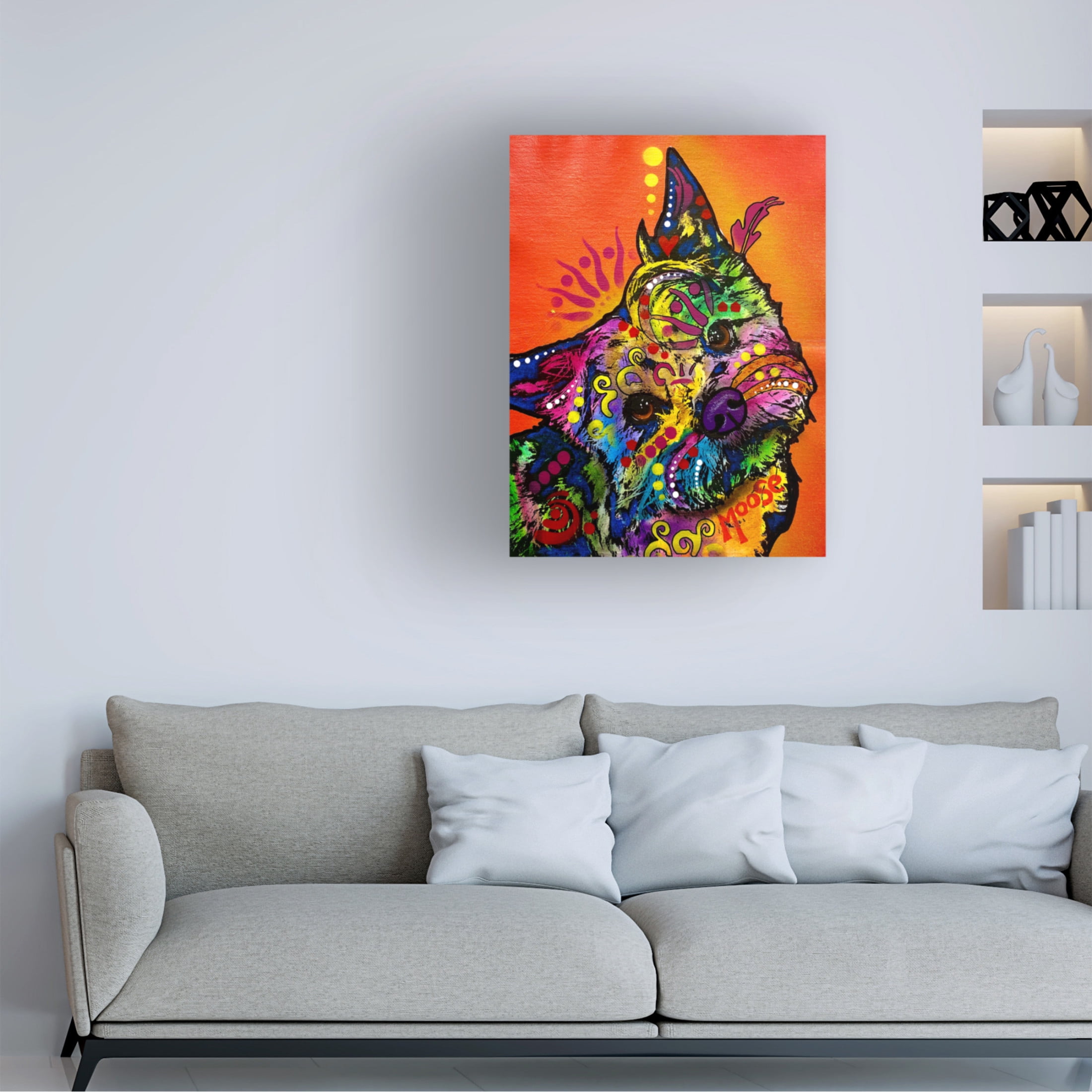 Canvas Wall Art - Dean Russo 'Moose Aint No Snitch' Wall Art for Living Room, Bedroom, or Office Décor by Trademark Fine Art - 18 x 24 Inches