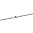 thumbnail image 2 of LoveBling 10k White Gold 2.5mm Solid Miami Cuban Link Chain Necklace with Lobster Lock (30"), 2 of 5