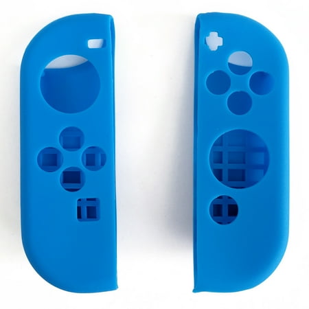 Indigo7 Authorized Nintendo Switch Joy-Con Controller Deluxe Gel Grip Protector Cover - Pair (Blue)