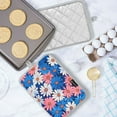 thumbnail image 5 of Yayeee Pot Holders Kitchen Heat Resistant with Pocket 7"x9.8" Cotton Oven Cooking Hot Pads, Pink Flowers Pattern, 5 of 7